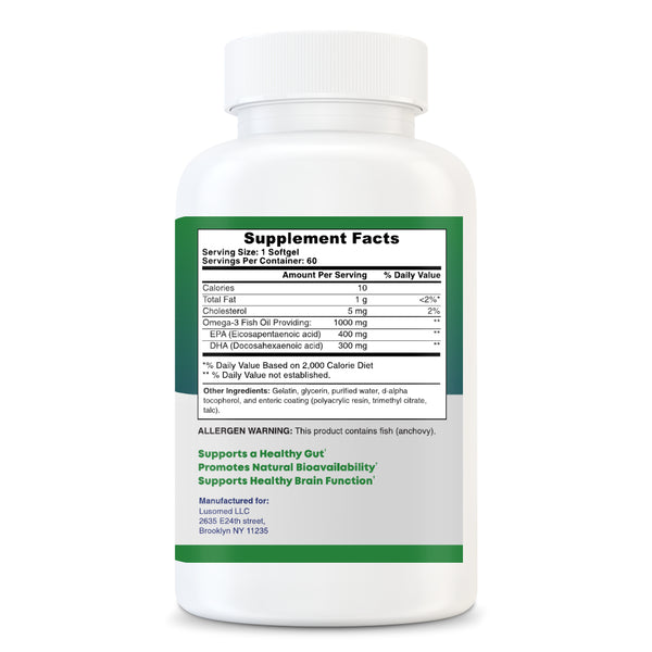 Enteric Coated Fish Oil 1000mg (Temporary Out of Stock)